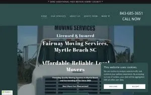 Fairway Moving Services website