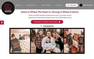 A & M Friendly Movers website