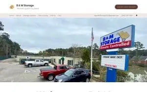 B and M Storage website