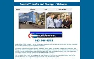 Coastal Transfer & Storage website