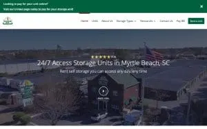 Strand Storage Center website