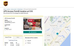 UPS Access Point location