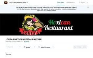 Lolita's Mexican Restaurant website