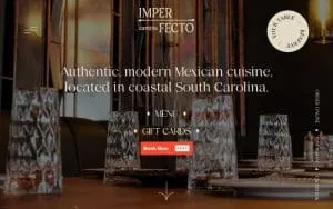 Cantina Imperfecto website