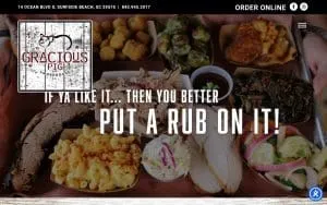 Gracious Pig Smokehouse website
