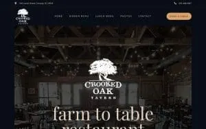 Crooked Oak Tavern website