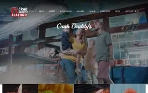 Crab Daddy's Seafood Buffet Restaurant website