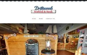 Driftwoods Seafood & Steak Restaurant website