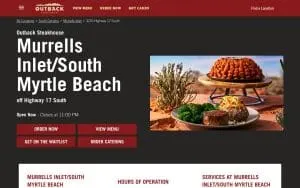 Outback Steakhouse of Murrells Inlet website