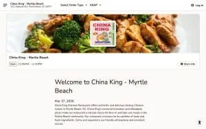 China King of Myrtle Beach website