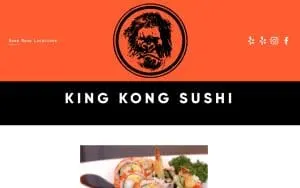 King Kong Sushi website