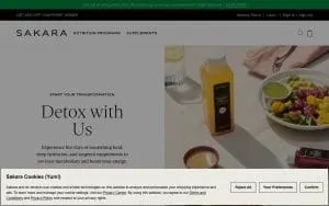 Sakara Inc website