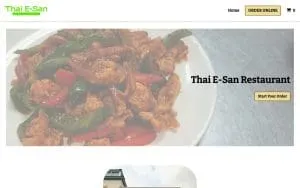 Thai E-San Restaurant website