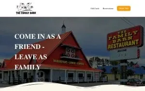 Family Barn website