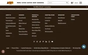 Cracker Barrel Old Country Store of Myrtle Beach website