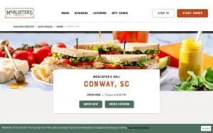 McAlister's Deli of Conway website
