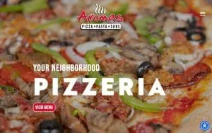 Aromas Pizza Pasta Subs website