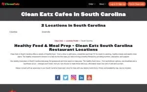 Clean Eatz of Myrtle Beach website