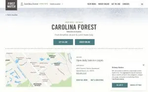 First Watch of Myrtle Beach website