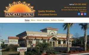 Southern Sunrise Pancake House website
