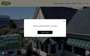 Spring Garden Family Restaurant website