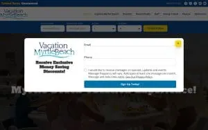 Vacation Myrtle Beach website