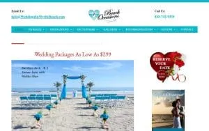 Beach Occasions website