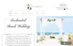 Enchanted Beach Wedding website