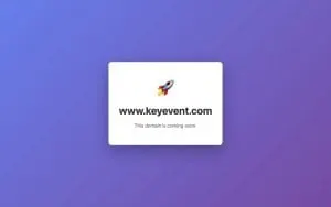 Key Event website