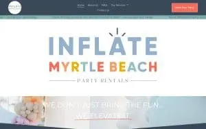 Inflate Myrtle Beach website