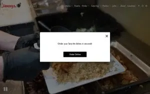 Jimmyz Original Hibachi House website