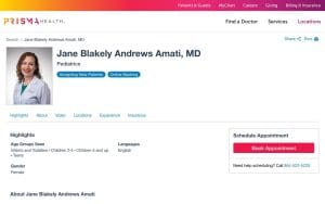 Jane Blakely Andrews Amati, MD