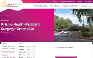 Prisma Health Pediatric Surgery–Greenville