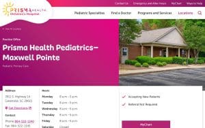 Prisma Health Pediatrics–Maxwell Pointe