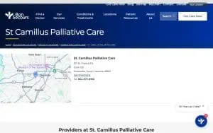 St. Camillus Palliative Care website