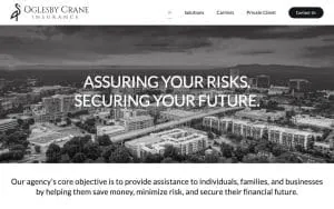 Oglesby Crane Insurance website