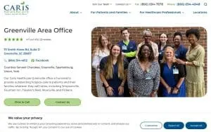 Caris Healthcare of Greenville website