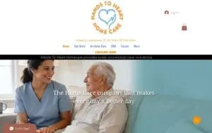 Hands to Heart Home Care of Greenville website
