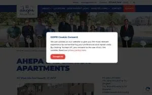 Ahepa 242 Apartments of Greenville website