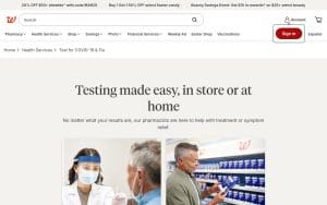 COVID-19 Drive-Thru Testing at Walgreens