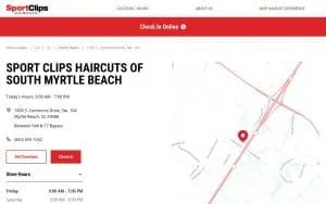 Sport Clips Haircuts of South Myrtle Beach website
