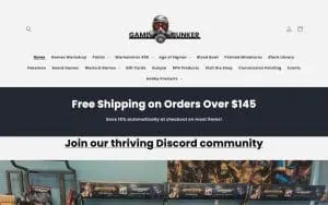 Game Bunker website