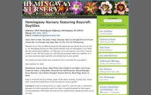 Hemingway Nursery Featuring Roycroft Daylilies