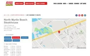 Logan's Roadhouse of North Myrtle Beach website