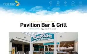 Pavilion Bar and Grill website