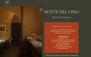 Notte Del Vino website