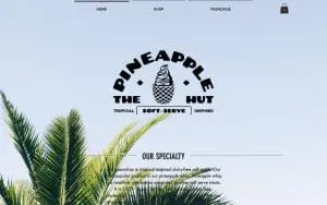 The Pineapple Hut website