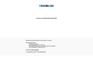 Food Lion Bakery
