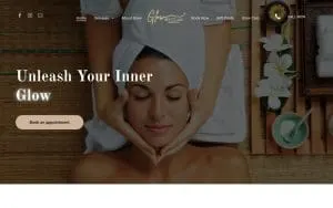 Glow Beauty Lab Med Spa website