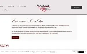 Massage Care LLC website